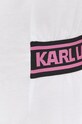 Bavlněné šaty Karl Lagerfeld 225W1352 bílá