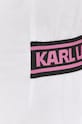 Bavlněné šaty Karl Lagerfeld 225W1352 bílá