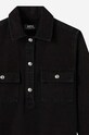 Rifľové šaty A.P.C. Robe Mia COFBV-F05878 BLACK WASHED COFBV.F05878 čierna