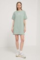 Pamučna haljina Vans zelena VN0A4RU2CJL1