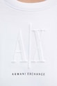 Bavlnené šaty Armani Exchange 8NYAGY.YJ68Z.NOS biela