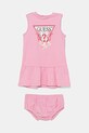 Guess rochie din bumbac pentru bebeluși mini roz A4GK18.KA6W4.PPYA