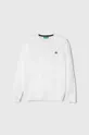 білий Дитячий бавовняний светр United Colors of Benetton Для хлопчиків