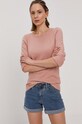 Sveter Vero Moda okrúhly ružová 10136644