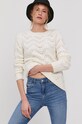 Odzież Pieces Sweter 17106006 biały