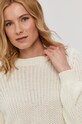Pieces Sweter biały 17110766