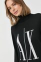 Armani Exchange gyapjú pulóver fekete 8NYM7B.YMH4Z.NOS