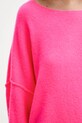 American Vintage sweter z domieszką wełny PULL ML COL BATEAU DAM225 różowy