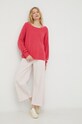 American Vintage pulover din amestec de lana DAM225 roz AA00