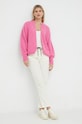 Svetr s příměsí vlny American Vintage Gilet EAST19AH22 růžová AA00
