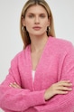 Svetr s příměsí vlny American Vintage Gilet růžová EAST19AH22