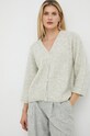 Ζακέτα από μίγμα μαλλιού American VintageGILET ML γκρί EAST19G