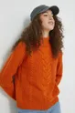 Vila sweter pomarańczowy
