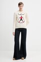 MC2 Saint Barth sweter wełniany QUE0018 beżowy AA00