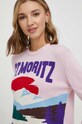 MC2 Saint Barth sweter wełniany różowy QUE0018