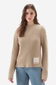 Woolrich cotton jumper Natural Dyeing cotton beige CFWWKN0211FRUF0670