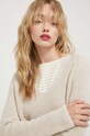 Хлопковый свитер Marc O'Polo бежевый B01605960097
