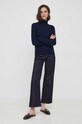 United Colors of Benetton sweter wełniany 1002D2348.016 granatowy AA00