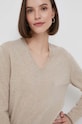 United Colors of Benetton gyapjú pulóver bézs 1002D4488.562.