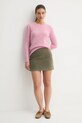 United Colors of Benetton sweter wełniany 103ME1N23.507 różowy AA00