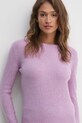 Вовняний светр United Colors of Benetton фіолетовий 103ME1N23.507