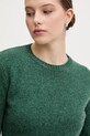 United Colors of Benetton sweter wełniany zielony 103ME1N23.507
