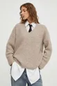 beige Gestuz maglione in lana Donna