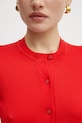 Μάλλινη ζακέτα BOSS 50492552 κόκκινο
