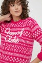 MC2 Saint Barth pulover din amestec de lana roz QUE0025