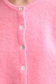 Volnena jopica American Vintage GILET ML COL ROND VITO19E roza