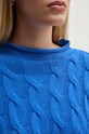 United Colors of Benetton pulover din amestec de lana albastru 1335D2467