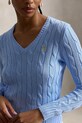 Polo Ralph Lauren светр бавовняний жіночий блакитний 211971870