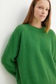 American Vintage sweter wełniany zielony VITO18E