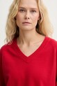 Levi's sweter TARA SUPER SOFT VNECK czerwony 0046F