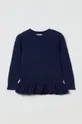 σκούρο μπλε Παιδικό βαμβακερό πουλόβερ OVS Για κορίτσια