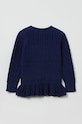 OVS sweter bawełniany dziecięcy 1429224.GIRL.9.36MONTHS granatowy AA00