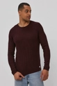 fioletowy Premium by Jack&Jones - Sweter Męski