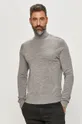 Armani Exchange sweter wełniany szary