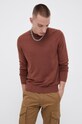 Sveter s prímesou kašmíru Premium by Jack&Jones hnedá 12192311