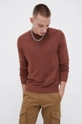 brązowy Premium by Jack&Jones Sweter z domieszką kaszmiru