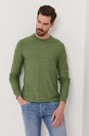 Sveter Selected Homme okrúhly zelená 16074710