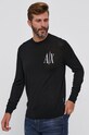 Вовняний светр Armani Exchange чорний 8NZM4R.ZM8AZ.NOS