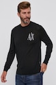 Armani Exchange gyapjú pulóver fekete 8NZM4R.ZM8AZ.NOS