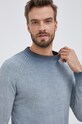 Βαμβακερό πουλόβερ Marc O'Polo μπλε M20500560264