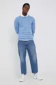 Bavlnený sveter s.Oliver modrá