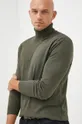 zelená Bavlnený sveter Selected Homme