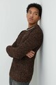 Premium by Jack&Jones sweter Karter brązowy 12219196.Java