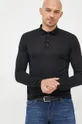 чёрный Шерстяной свитер Emporio Armani