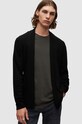 AllSaints cardigan din lana uni negru MK002D