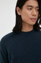 American Vintage sweter wełniany granatowy MRAZ18A